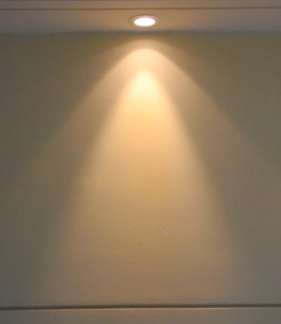 Light shining in a hyperbolic shape