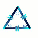 Diagram of equilateral triangle