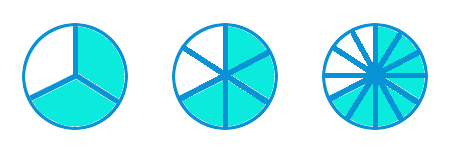 Diagram of two-thirds of a circle